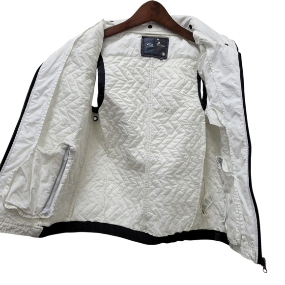 G-Star Raw Authentic Women's Quilted Full-Zip Hoodie Vest Size Medium - Picture 8 of 10
